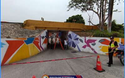 Mantenimiento e instalación del nuevo alumbrado público al túnel