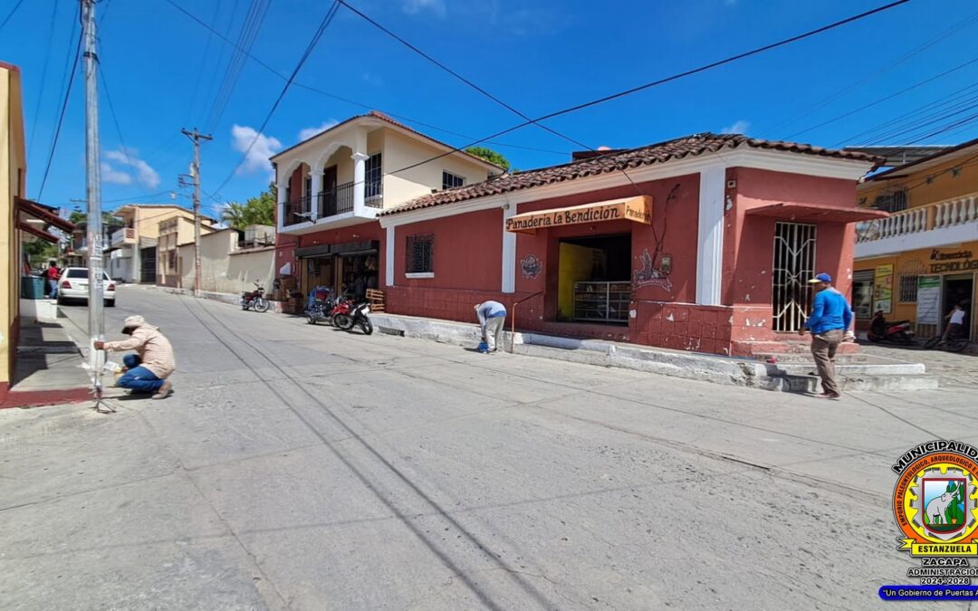 Pintado de bordillos y banquetas